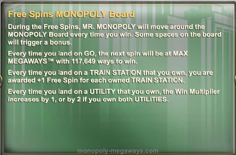 monopoly megaways free spins 2